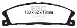 EBC Brakes - EBC Brakes DP61886 6000 Series Greenstuff Truck/SUV Brakes Disc Pads - Image 1