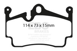 EBC Brakes - EBC Brakes DP51920NDX Bluestuff NDX Full Race Brake Pads for 911 Boxster Cayman - Image 2