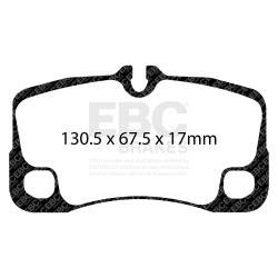 EBC Brakes - EBC Brakes DP51930NDX Bluestuff NDX Full Race Brake Pads for 07-13 Porsche 911 - Image 3