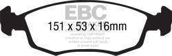 EBC Brakes - EBC Brakes DP31879C Redstuff Ceramic Low Dust Brake Pads for 12-18 500 - Image 1