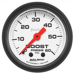 AutoMeter - AutoMeter 5705 Phantom Mechanical Boost Pressure Gauge 0-60PSI 2-1/16" - Image 1