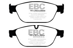 EBC Brakes - EBC Brakes DP42087R Yellowstuff Street Track Brake Pads for Audi A8 Quattro SQ5 - Image 1