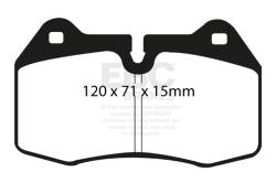 EBC Brakes - EBC Brakes DP41644R Yellowstuff Street & Track Brake Pads for 350Z/G35 & Sentra - Image 1