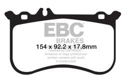 EBC Brakes - EBC Brakes DP42138R Yellowstuff Street & Track Brake Pads for CL550 SLC43 AMG - Image 1
