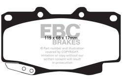 EBC Brakes - EBC Brakes DP62005 6000 Series Greenstuff Truck/SUV Brakes Disc Pads for Tacoma - Image 1