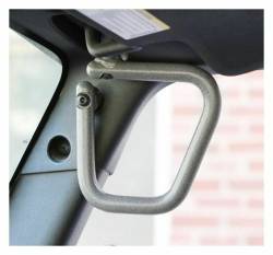 Steinjager - Steinjager Front Rigid Style Grab Handles-Gray Hammertone for Jeep JK J0041351 - Image 1