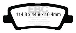 EBC Brakes - EBC Brakes DP43012R Yellowstuff Street & Track Brake Pads for 13-18 ATS CTS - Image 1