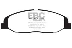EBC Brakes - EBC Brakes DP31827C Redstuff Ceramic Low Dust Brake Pads for 09-14 CTS STS - Image 1
