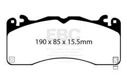 EBC Brakes - EBC Brakes DP43040R Yellowstuff Street & Track Brake Pads for 15-22 Ford Mustang - Image 1