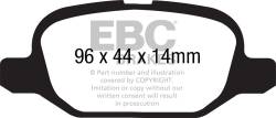 EBC Brakes - EBC Brakes DP41880R Yellowstuff Street & Track Brake Pads for 12-18 500 - Image 1