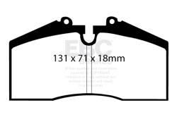 EBC Brakes - EBC Brakes DP4767R Yellowstuff Street & Track Brake Pads for 911 928 944 968 - Image 1