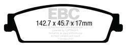 EBC Brakes - EBC Brakes DP63022 6000 Series Greenstuff Truck/SUV Brakes Disc Pads - Image 1