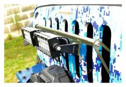 Steinjager - Steinjager Grille Mount Light Bracket w/LEDs-Locas Green for Jeep JK J0041410 - Image 2