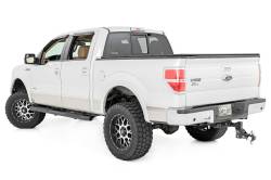 Rough Country Suspension Systems - Rough Country 4.5" Oval Tube Nerf Steps Black 09-24 F150 Crew 21007 - Image 2