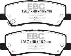EBC Brakes - EBC Brakes DP43043R Yellowstuff Street & Track Brake Pads for 15-22 Mustang - Image 1