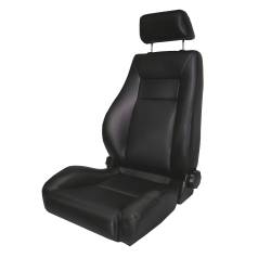 Rugged Ridge 13404.15 Front Seat Reclinable Black Denim for 76-02 CJ/Wrangler
