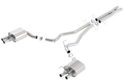 Borla - Borla 140684 ATAK Cat-Back Exhaust System Dual Split Rear Exit for 15-20 Mustang - Image 1