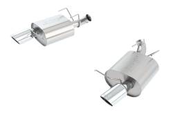 Borla - Borla 11836 Touring Axle-Back Exhaust Single Split RR Exit 13-14 Mustang GT 5.0L - Image 1