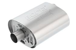 Borla - Borla 400856 ATAK CrateMuffler 2.5" Offset In/Center Out 6 x 10.34" Oval Coyote - Image 1