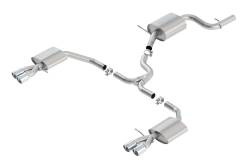 Borla - Borla 140705 S-Type Cat-Back Exhaust Dual Split Rear Exit for 16-18 VW Passat - Image 1