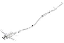 Borla - Borla 140739 S-Type Cat-Back Exhaust Dual Center Rear Exit for 17-21 Civic Sport - Image 1