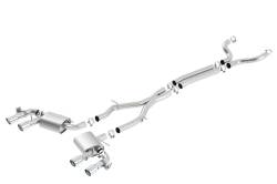 Borla - Borla 140726 S-Type Cat-Back Exhaust Dual Split Rear Exit for 17-24 Camaro ZL1 - Image 1