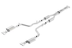 Borla - Borla 140707 S-Type Cat-Back Exhaust Dual Split RR Exit for 09-14 Challenger R/T - Image 1