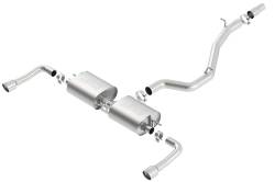 Borla - Borla 140682 S-Type Cat-Back Exhaust Single Split Rear Exit for 14-20 A3 Quattro - Image 1