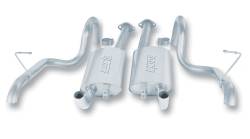Borla - Borla 14139 Touring Cat-Back Exhaust Single Split Rear Exit 87-93 Mustang GT 2.0 - Image 1
