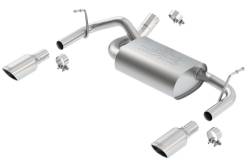 Borla - Borla 11834 Touring Axle-Back Exhaust Truck Split Rear Exit 12-18 Wrangler 3.6L - Image 1
