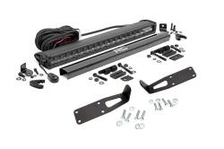 Rough Country 70568BL Bumper Mount 20" LED Light Bar Kit for 10-18 RAM HD