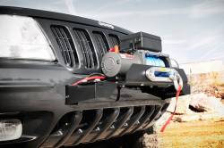 Rough Country Suspension Systems - Rough Country 1064 Front Winch Mount Plate Black for Grand Cherokee WJ - Image 2