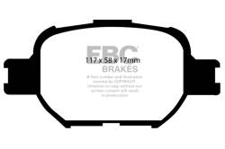 EBC Brakes - EBC Brakes DP21325 Greenstuff 2000 Series Sport Brake Pads for 00-10 Celica TC - Image 1