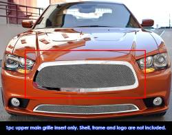 APS - APS Wire Mesh Grille Polish for 11-14 Dodge Charger GR04GFI10T - Image 1