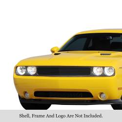APS - APS Stainless Billet Grille Black for 09-14 Dodge Challenger GR04FFF07J - Image 1