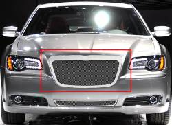 APS - APS Wire Mesh Grille Polish for 11-14 Chrysler 300/300C GR18GFC00R - Image 1