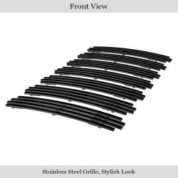 APS - APS Stainless Billet Grille Black for 07-18 Jeep Wrangler JK GR10FFE39J - Image 2