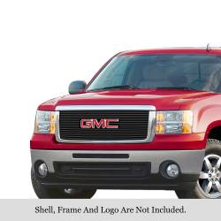 APS - APS Stainless Billet Grille Black 07-13 GMC Sierra 1500/HD GR07FFD74J - Image 1