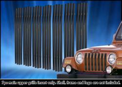 APS - APS Stainless Billet Grille Black for 97-06 Jeep Wrangler TJ GR10HED90J - Image 1