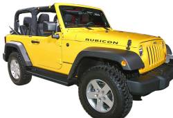 APS - APS IStep 5" Running Boards Black for 07-18 Wrangler JK 2DR IB10EAJ6B - Image 2