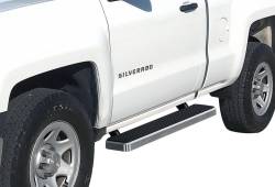 APS - APS IStep 5" Running Boards Brushed 99-16 Silverado/Sierra Reg IB03EJJ7A - Image 1