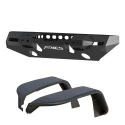 ARIES - ARIES 2082077 TrailChaser Front Bumper w/Fender Flares for 18-20 Wrangler JL - Image 1