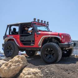 ARIES - ARIES AR15009 Front Aluminum Tubular Doors for 07-18 Jeep Wrangler JK - Image 2