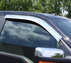 Auto Ventshade AVS - Auto VentShade 682301 Chrome Window Deflectors for 14-19 Silverado/Sierra - Image 2
