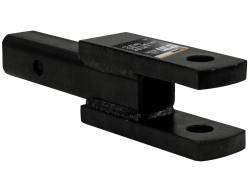 Buyers 2" Square Tubular Shank Clevis Ball Mount Black 9.25" Long 1803060