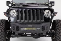 Go Rhino - Go Rhino 331100T Rockline Winch Front Stubby Bumper for 18 Wrangler JL - Image 1