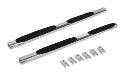 Go Rhino - Go Rhino 684404580PS 4" OE Xtreme Side Steps w/Mounting Brackets Kit - Image 1