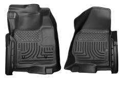 Husky Liner 18711 Weatherbeater Front Floor Liners Black for Ford Super Duty