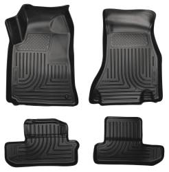 Husky Liners - Husky Liners Weatherbeater Front/Rear Floor Liners Black for Challenger 98021 - Image 1