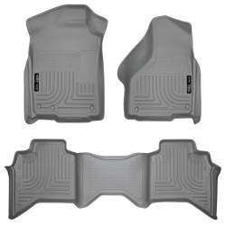 Husky Liners Weatherbeater Front/Rear Floor Liners Grey for Dodge RAM 98032